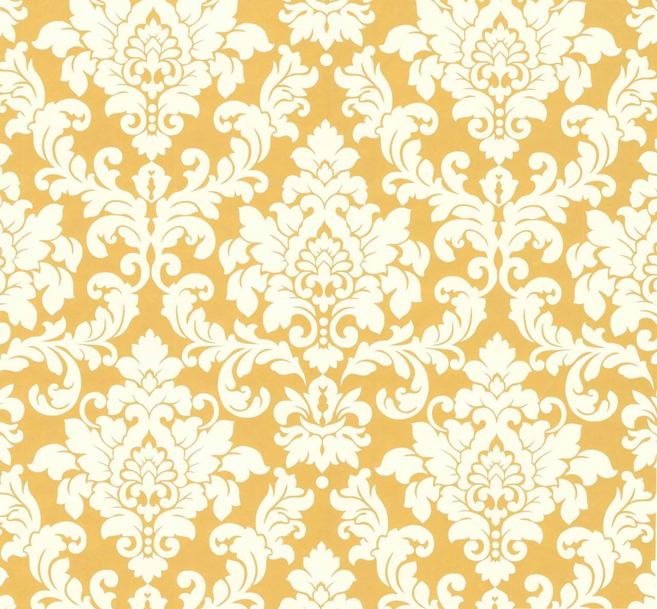 Thomas Non-Woven Wallpaper Baroque Gold/White Tlt003 - 360952