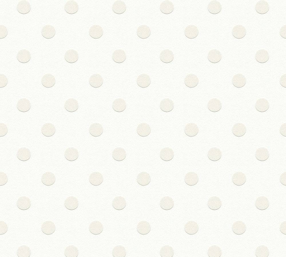 Thomas Non-Woven Wallpaper Dots White/Beige Tlt010 - 363362