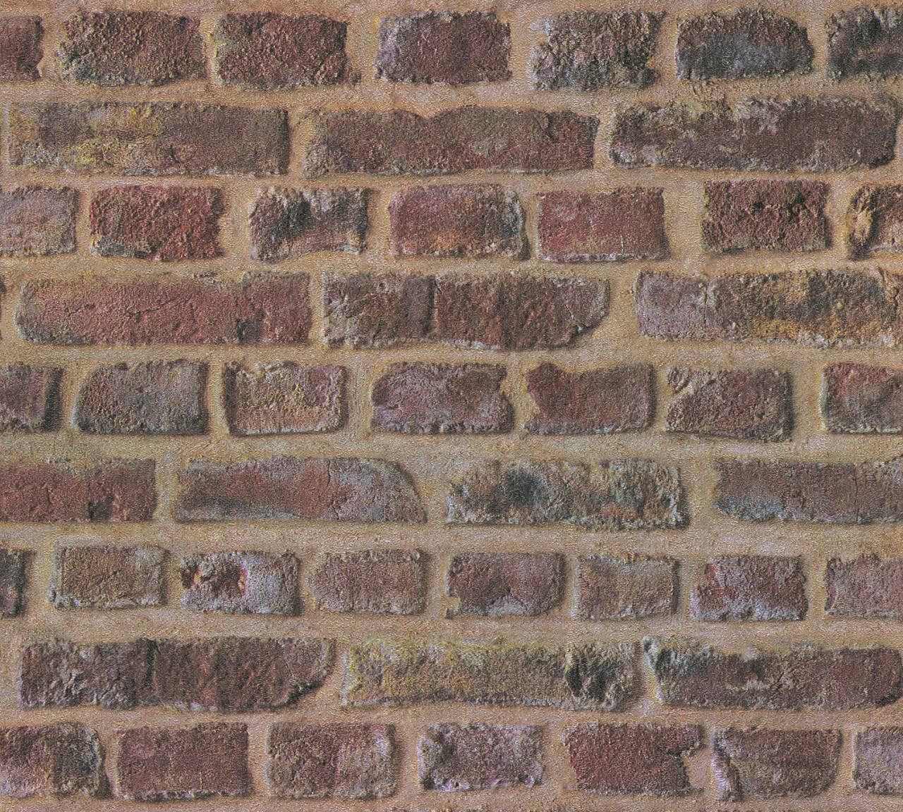 Thomas Non-Woven Wallpaper Brick Red Tlt019 - 369791