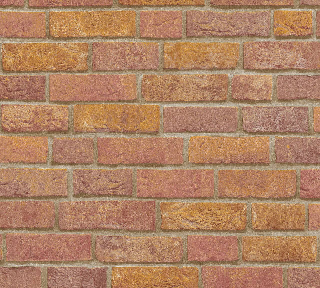 Thomas Non-Woven Wallpaper Brick Red Tlt022 - 369811