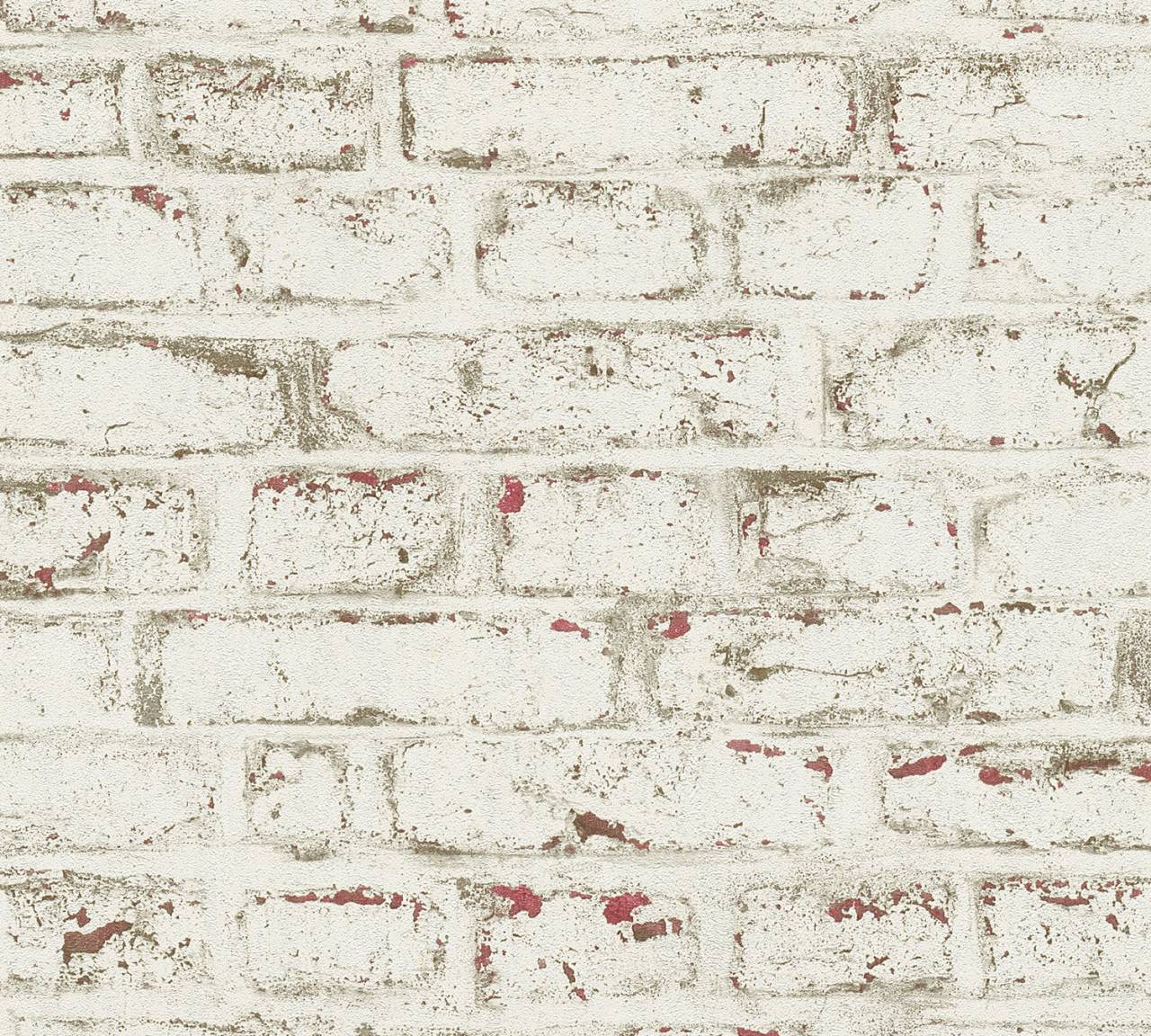 Thomas Non-Woven Wallpaper Wall Stone And White Tlt021 - 369801