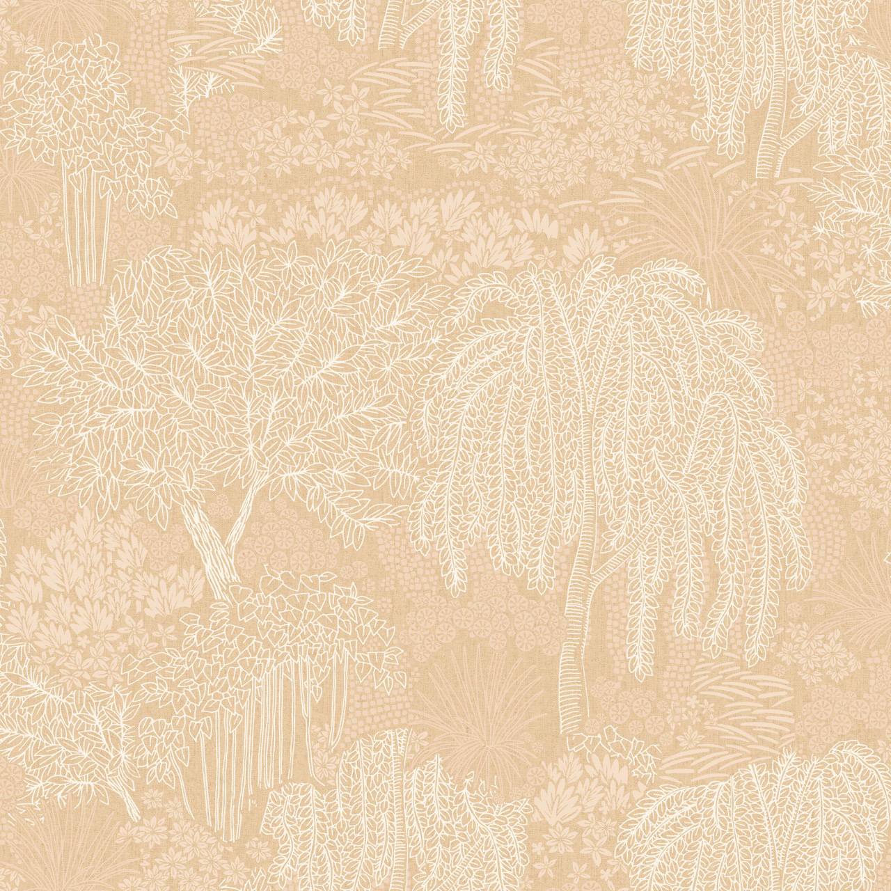 Thomas fleece wallpaper Attraction beige trees