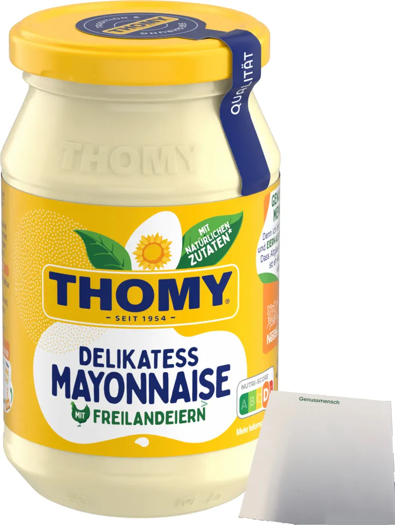 Thomy Delikatess Mayonnaise 80% 1er Pack (1x250ml) + usy Block