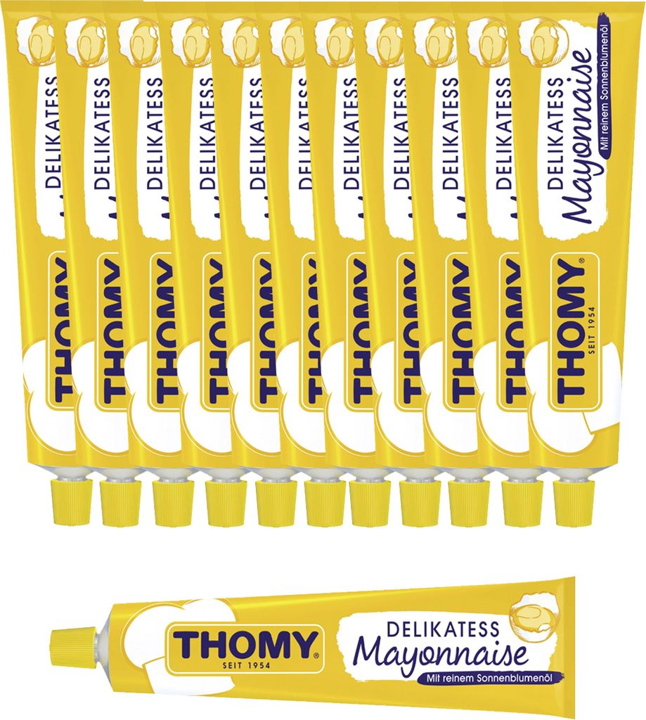 Thomy Delikatess Mayonnaise cremig würzig im Geschmack 200ml 12er Pack