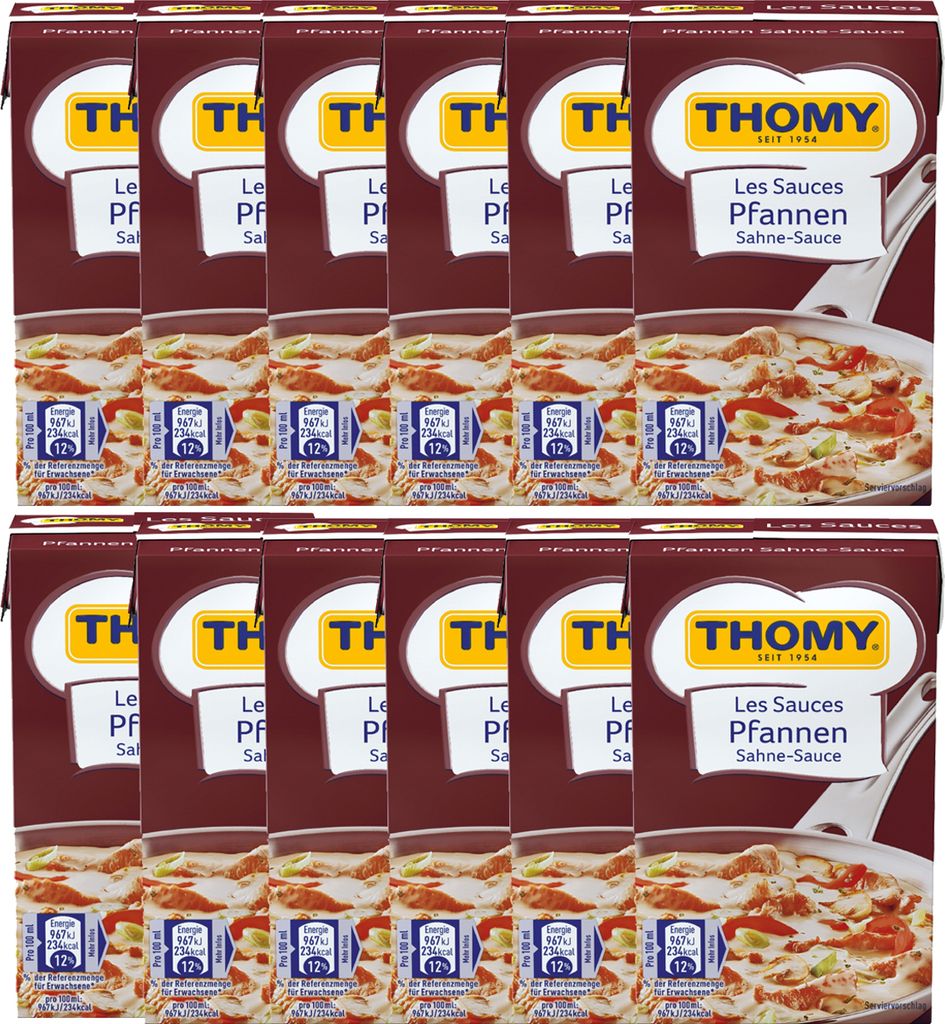 Thomy Les Sauces Pan Cream Sauce Light Meat Sauce 250ml 12-pack