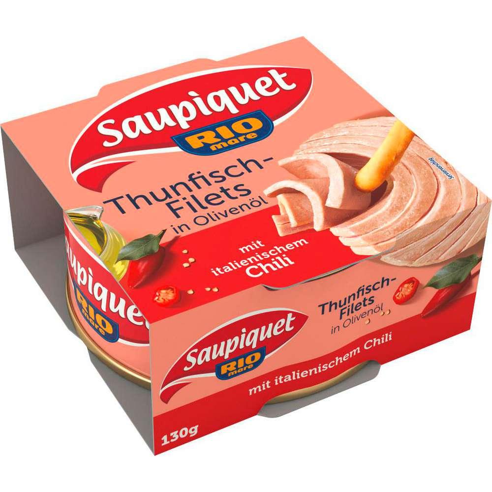Tuna fillets in olive oil with chili