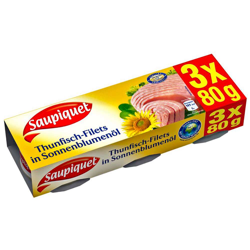 Tuna fillets in sunflower oil