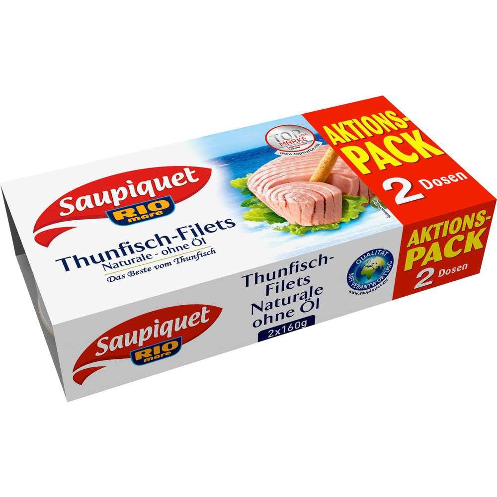 Tuna fillets, natural without oil, 2-pack