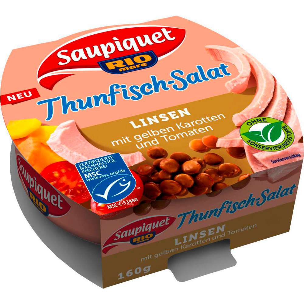 Tuna salad lentils