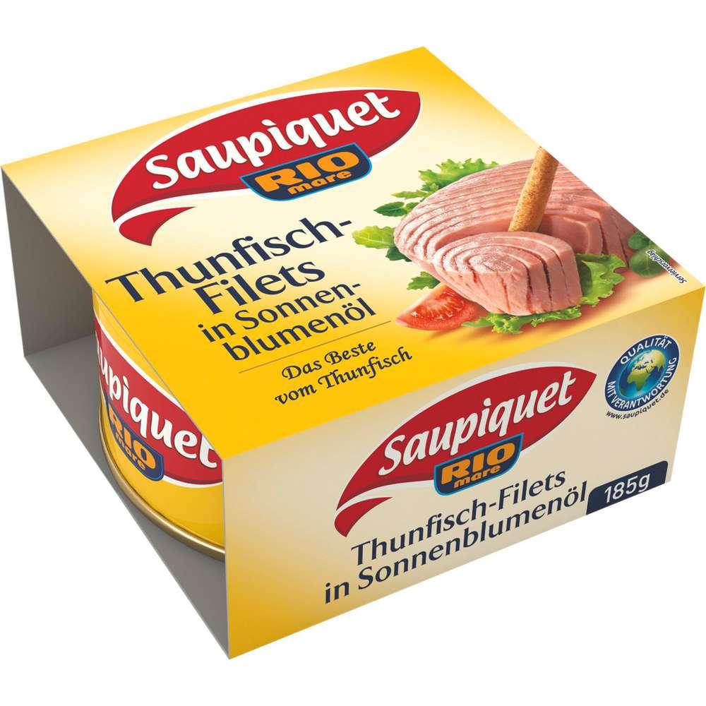 Tuna fillets in sunflower oil