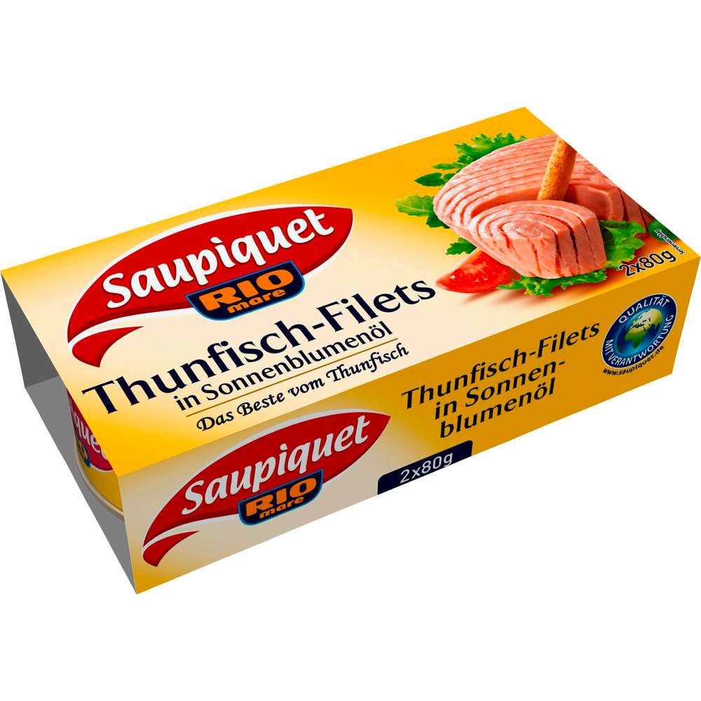 Tuna fillets in sunflower oil