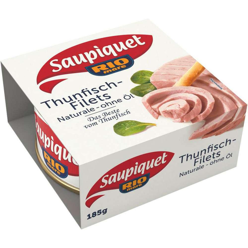 Tuna fillets, natural without oil
