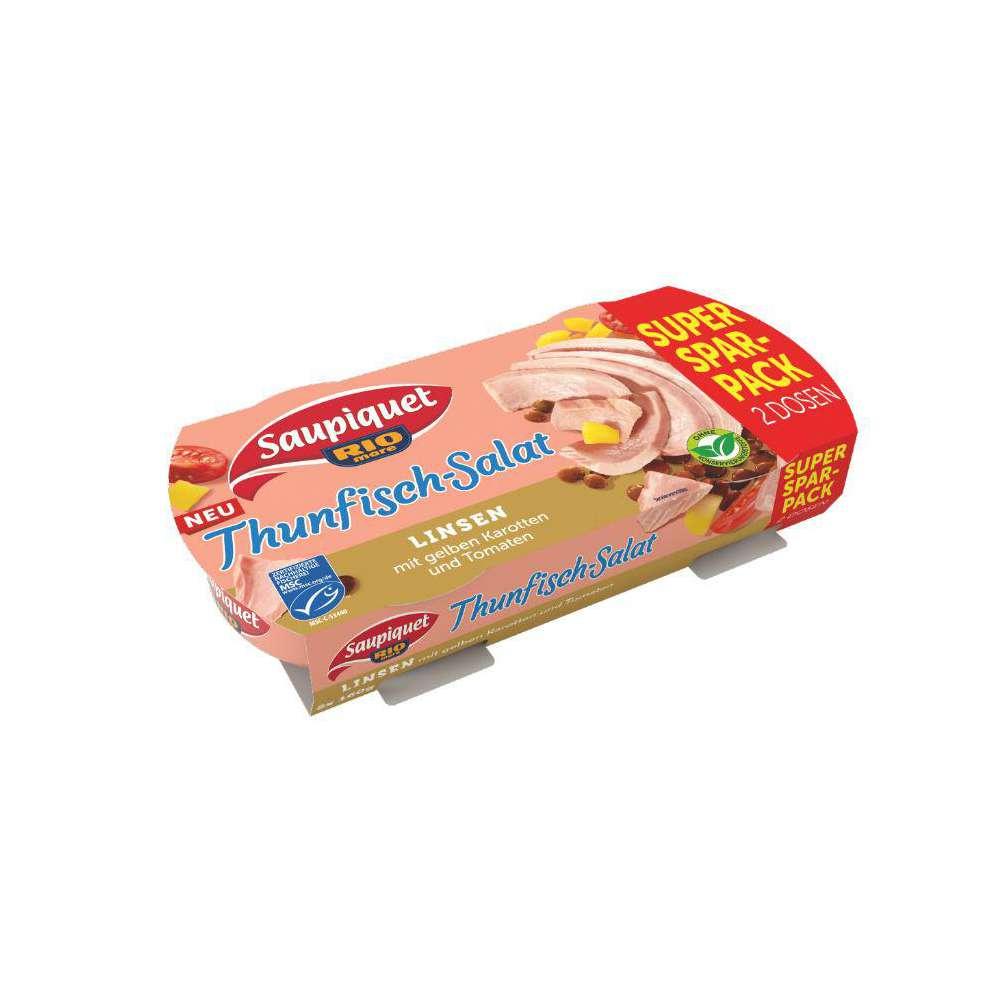 Tuna salad, lentils