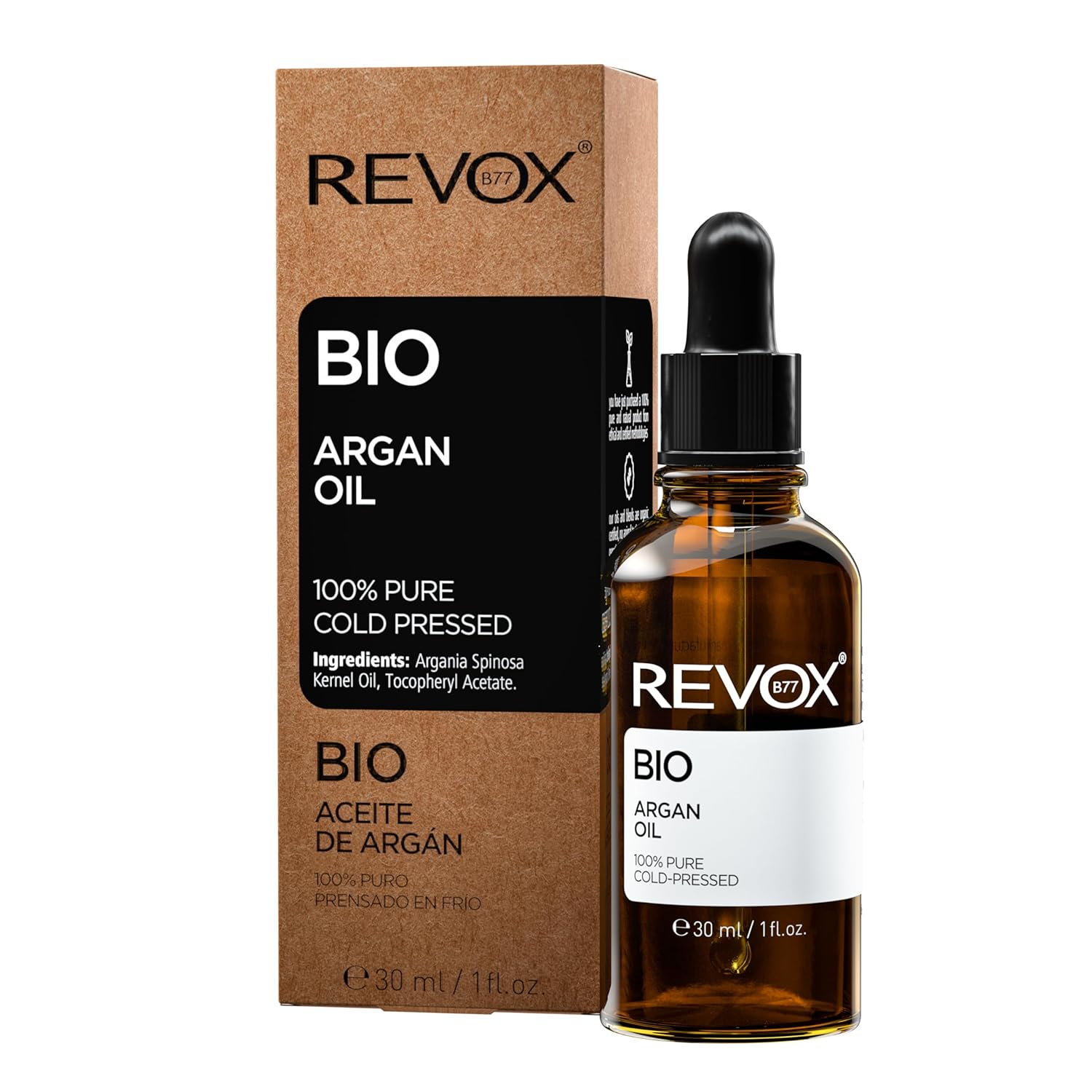 REVOX Organic Argan Oil 100% Cold Pressed 30 ml