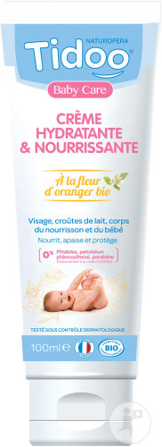 Tidoo Moisturizing Cream With Orange Blossom Organic Tube 100ml