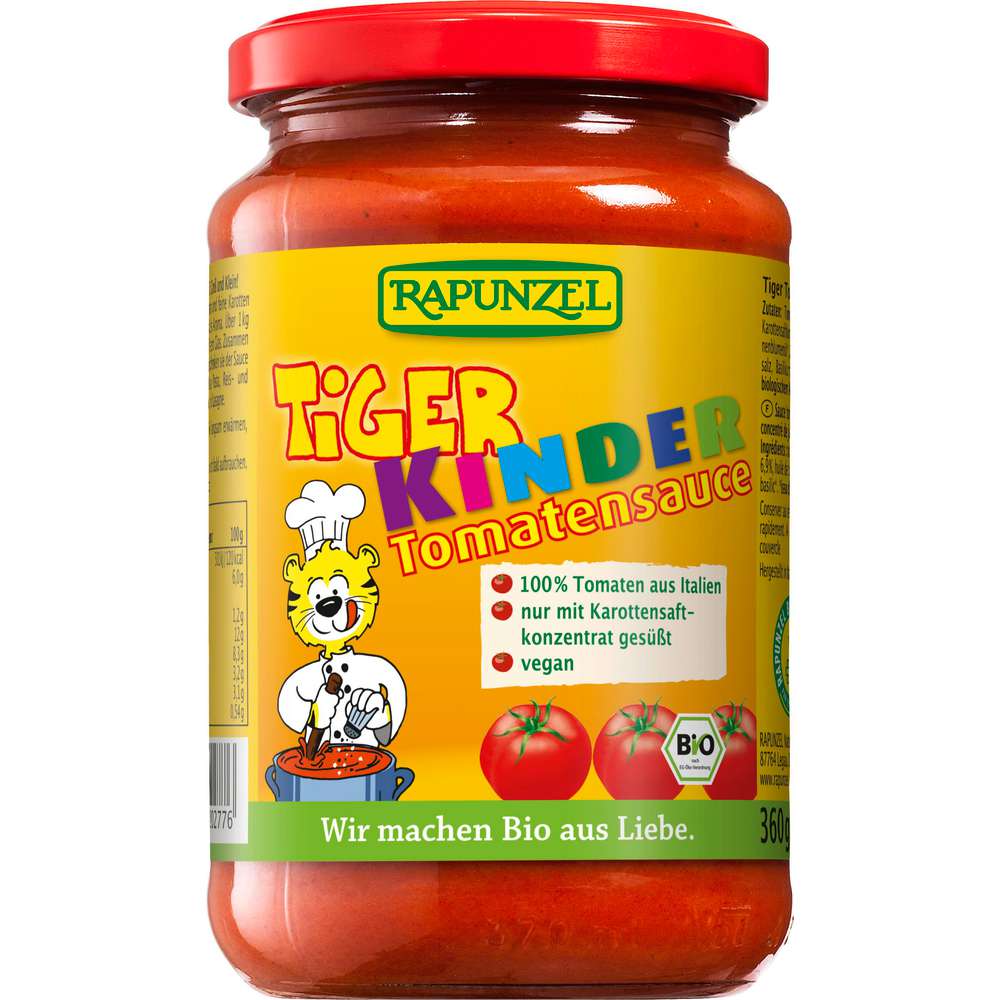 Tiger children's tomato sauce