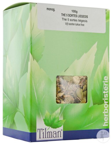 Tilman herbal tea 5 types Liège 100g