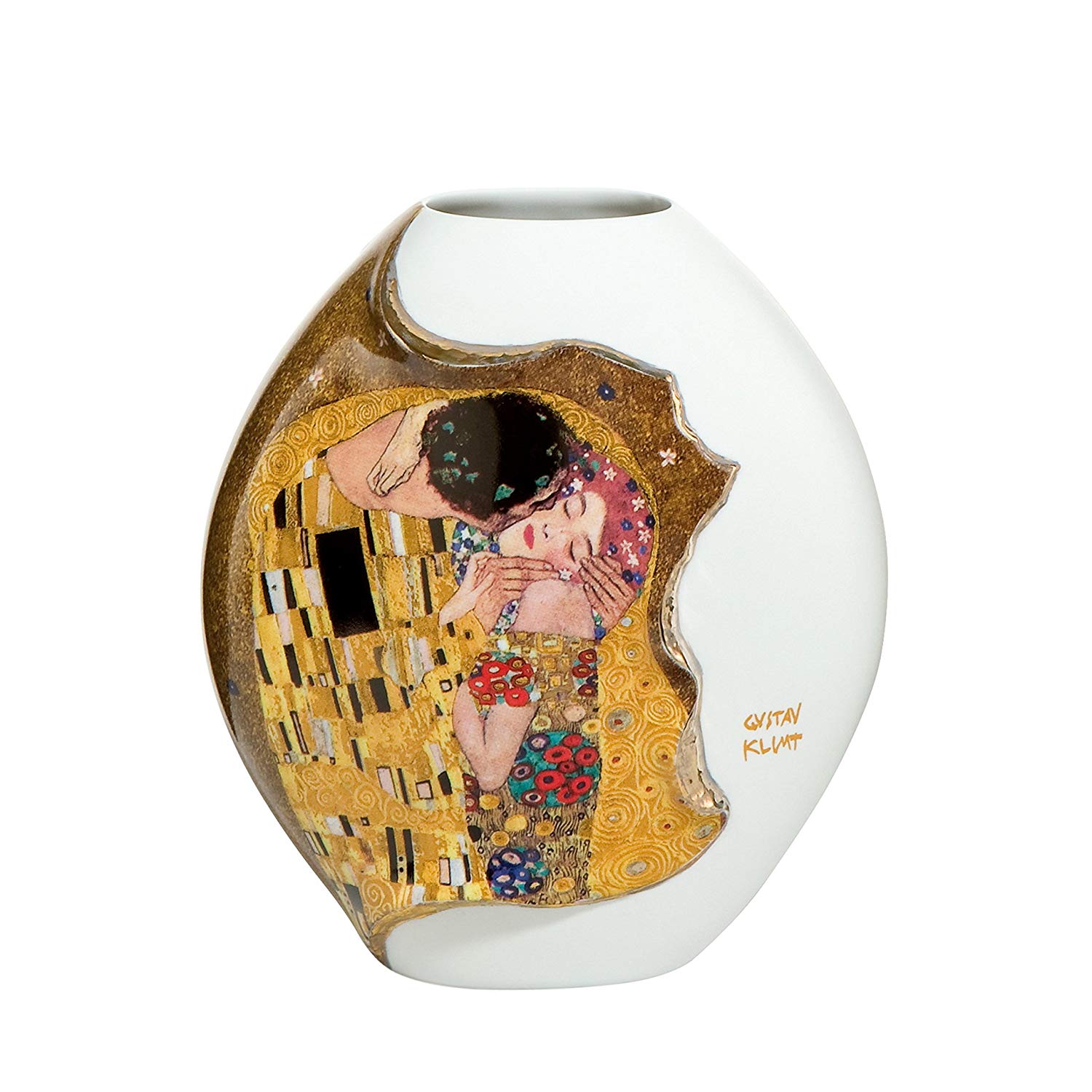 Goebel Gustav Klimt – The Kiss By Gustav Klimt – Vase – Flower Vase – Porce