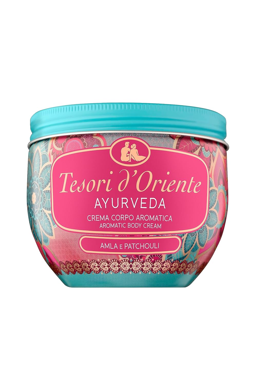 Tesori d\'Oriente Body Cream \'Ayurveda\', 300 ml, Aromatic Body Cream with Amla Fruit and Patchouli, Moisturising Cream for Body Care, Wellness Ritual for Body & Senses