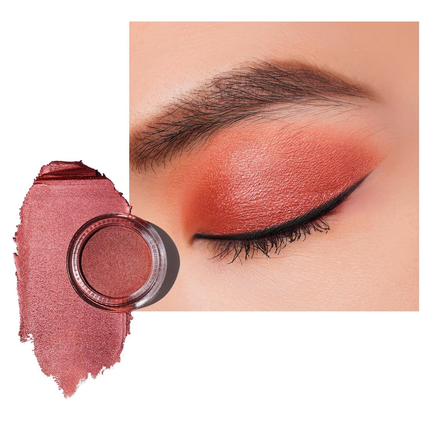 Glitter Eyeshadow Raspberry, Highly Pigmented Fine Texture, Waterproof and Long-Lasting, Metallic Shimmer Finish, Blendable and Wrinkle-Free Eye Makeup, Vegan, 06 g (21) Desire