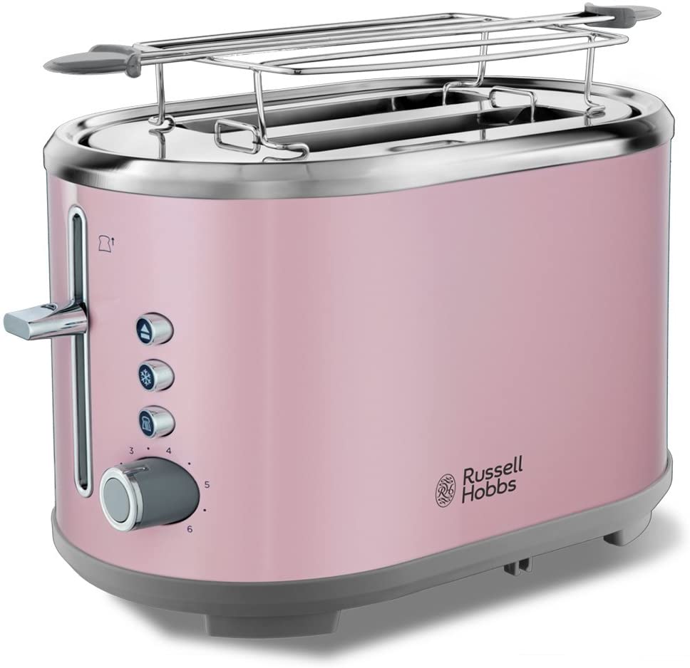 Russell Hobbs Bubble Electrical Kettle Soft Pink, Toaster