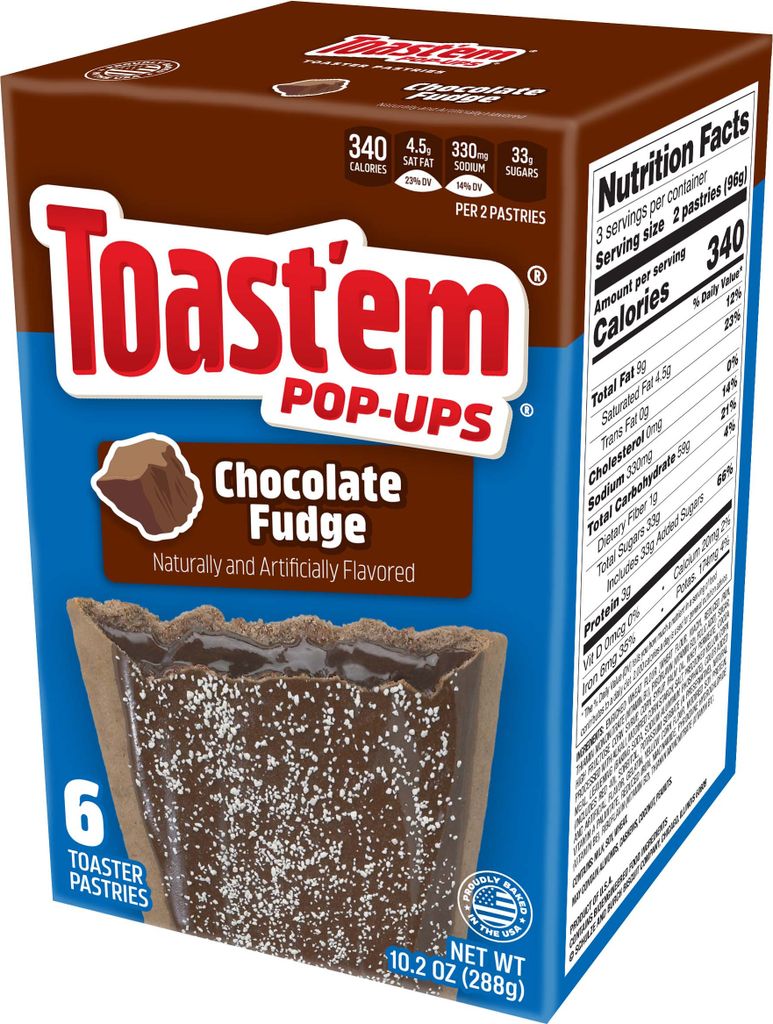 Toastem Pop-Ups Chocolate Fudge 288g (MHD 07.02.2025)
