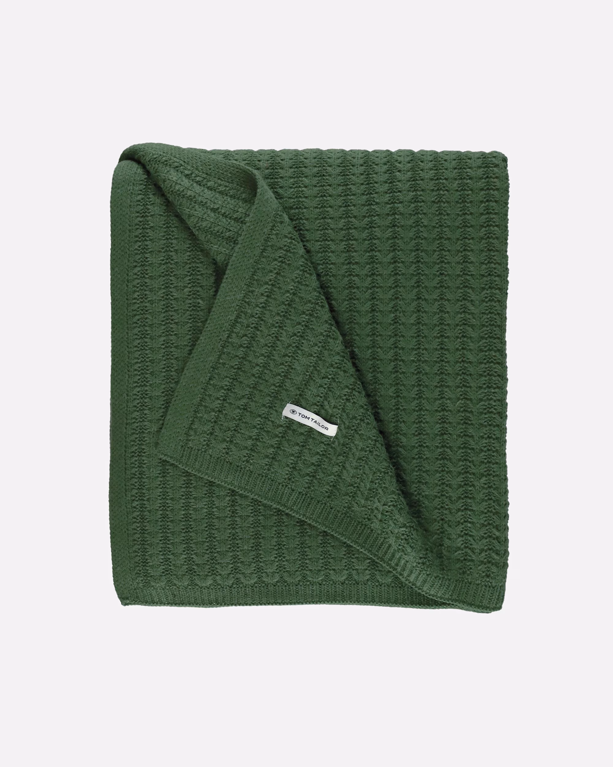 Tom Tailor Blanket Bedspread KNITTED Offwhite