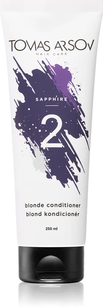 Tomas Arsov Sapphire Blonde Conditioner nourishing conditioner with deep action for bleached hair or cold blonde highlights