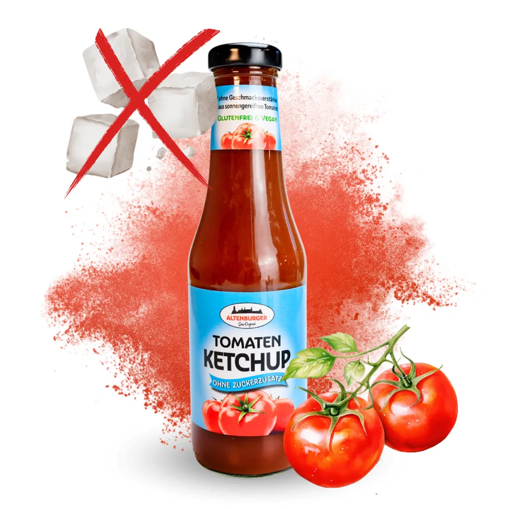 Tomaten Ketchup ohne Zuckerzusatz, 450 ml