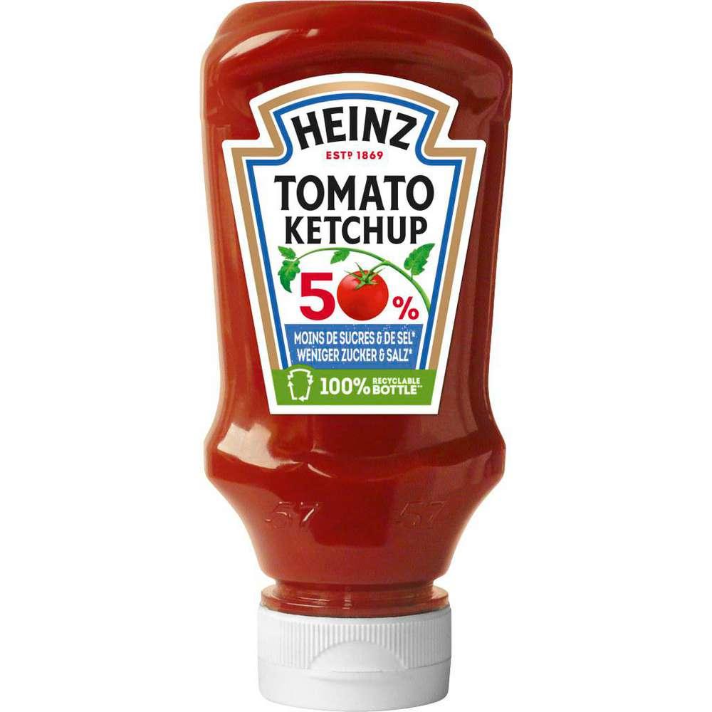 Tomato ketchup, 50% less sugar & salt