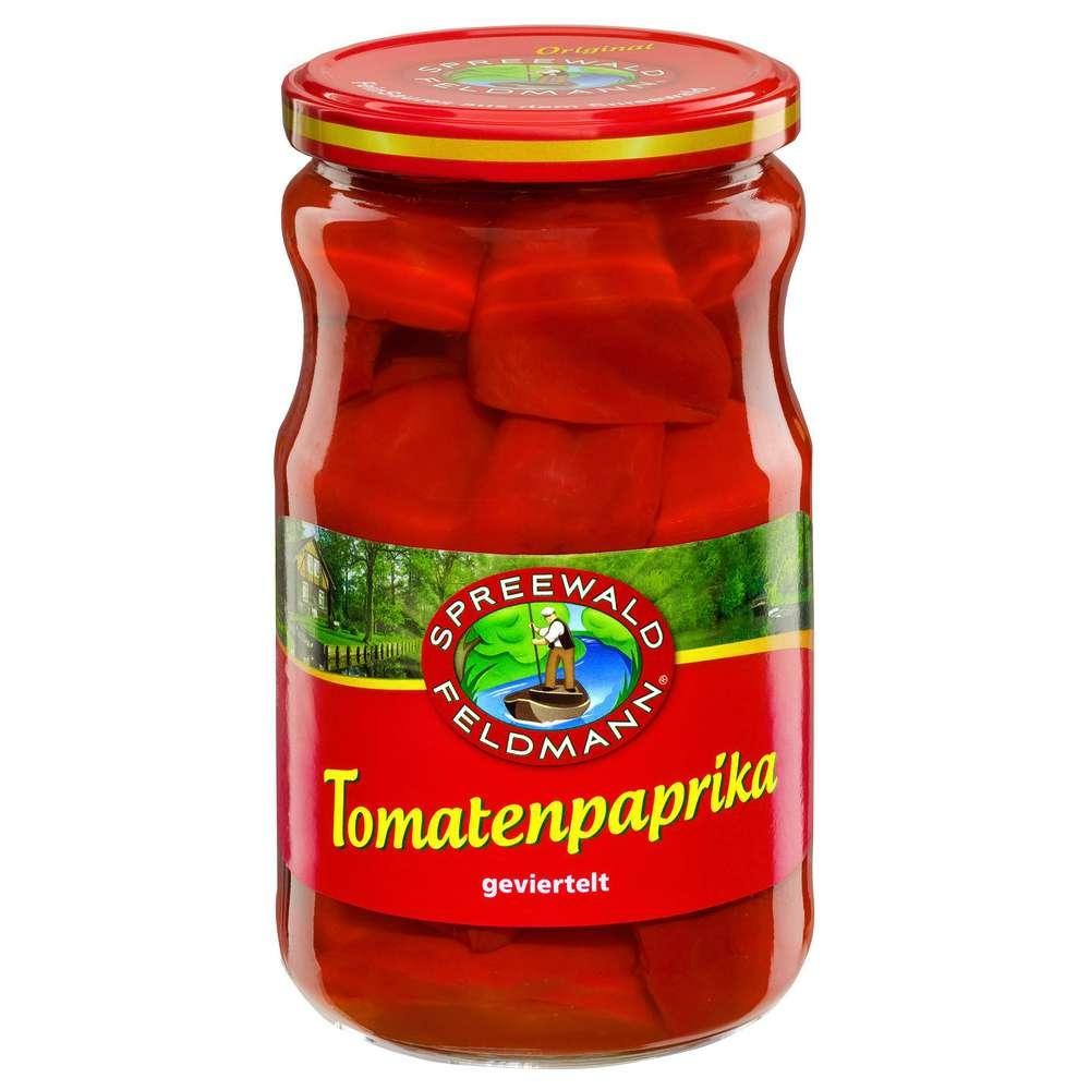 Tomato peppers, quartered