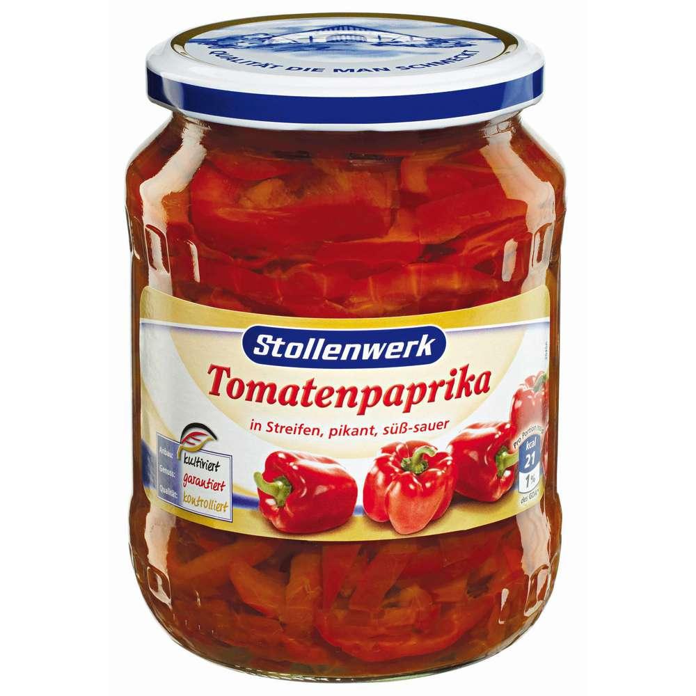 Tomato peppers, in strips