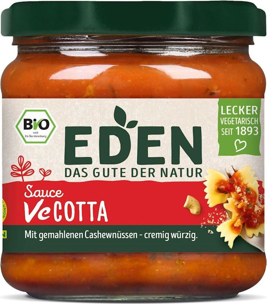 TOMATENSAUCE MIT CASHEWNÜSSEN UND KOKOSNÜSSEN375 g - EDEN