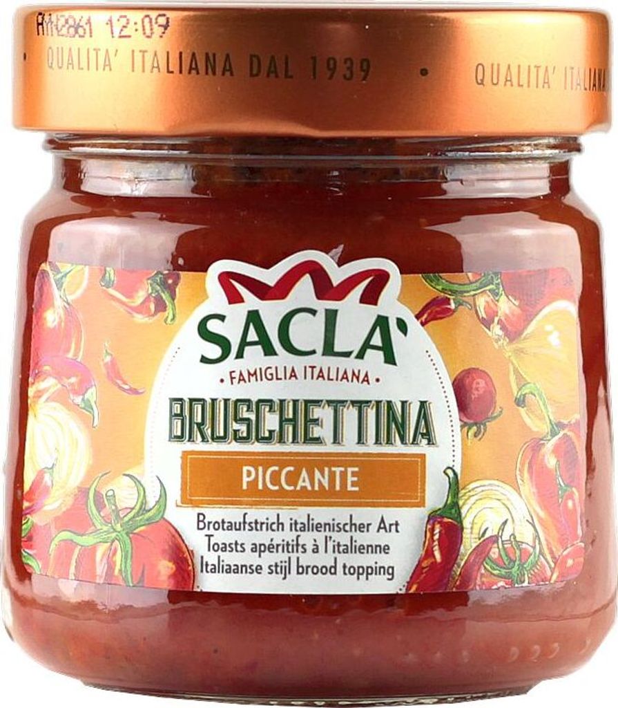 Tomato sauce with hot peppers Bruschettina Piccante 190G - Sacla