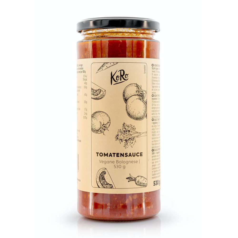 Tomato sauce, vegan Bolognese
