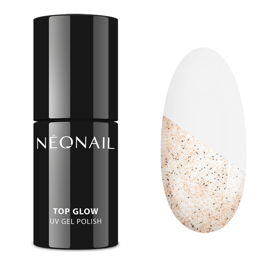 NeoNail Top Glow, Gold Sand