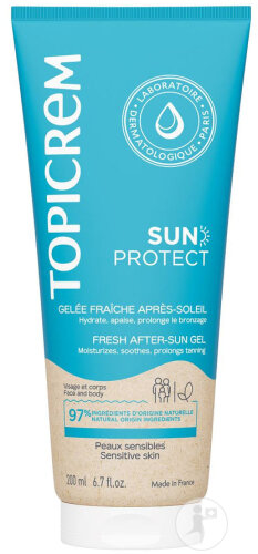 Topcirem Sun Protect Fresh After Sun Gel Sensitive Skin Tube 200ml