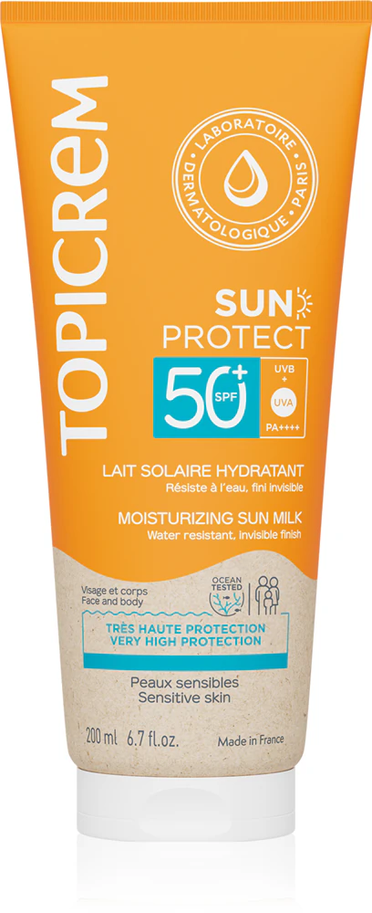 Topicrem Sun Protect Moisturizing Sun Milk SPF50+ hydrating sun milk SPF 50+