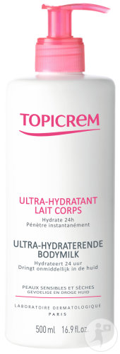 Topicrem Ultra Moisturizing Body Milk Pump Bottle 500ml