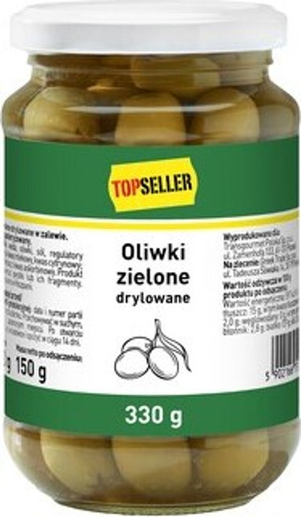 Top seller Drilled green olives 330g