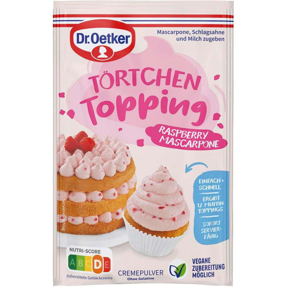 Tartlet topping, raspberry mascarpone