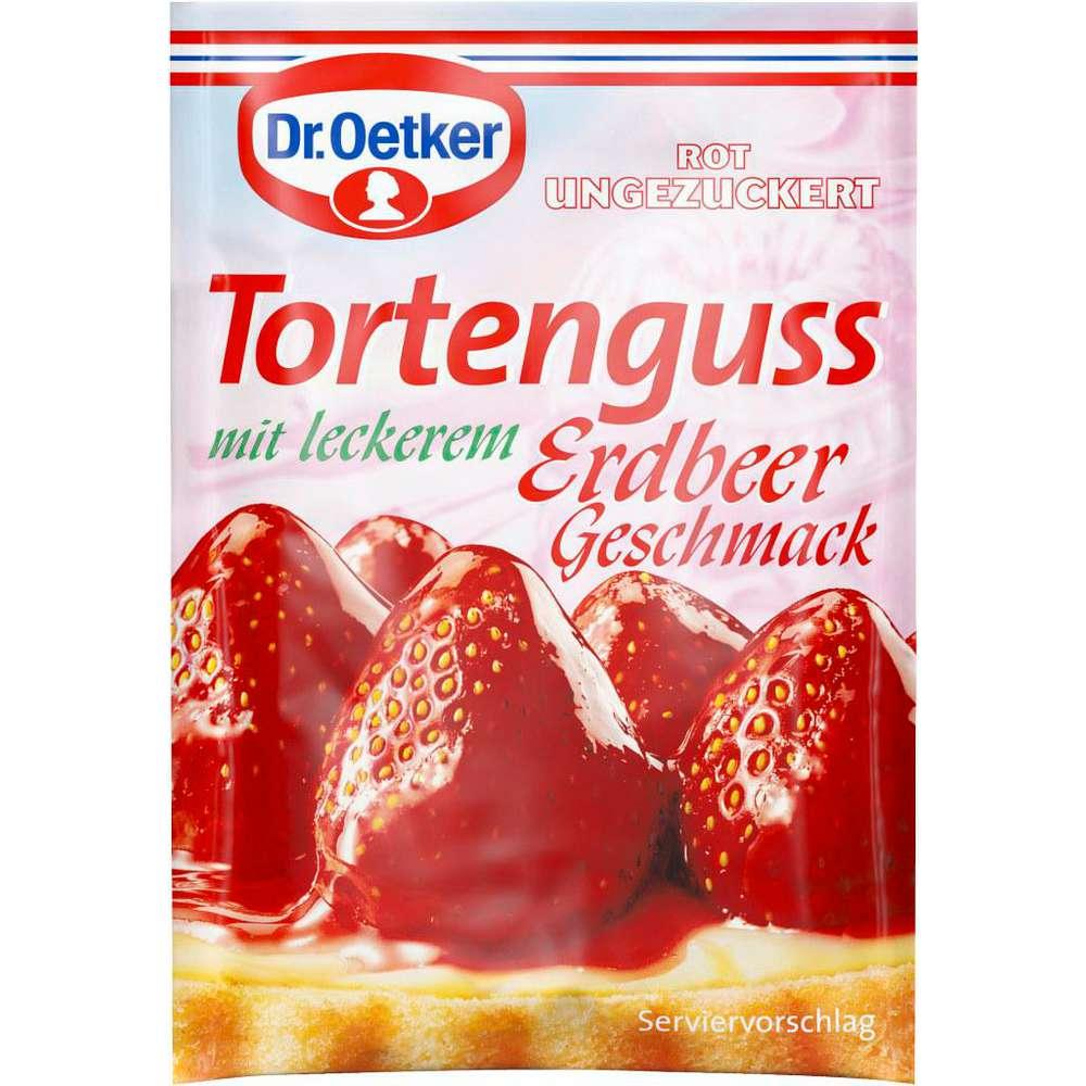 Strawberry cake glaze, unsweetened
