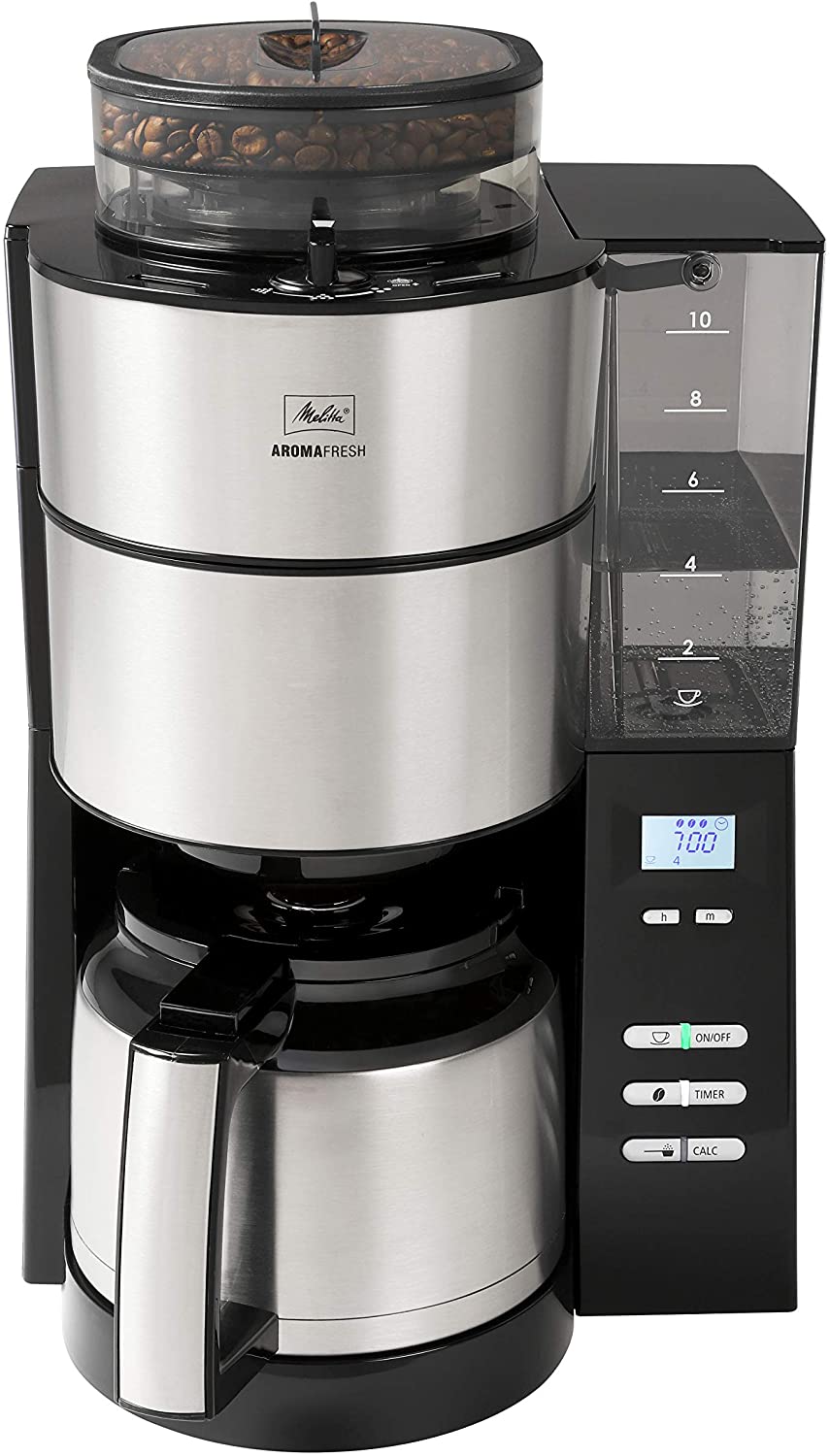 Melitta Aromafresh 1021-01 Filter coffee machine with thermal pot and integ