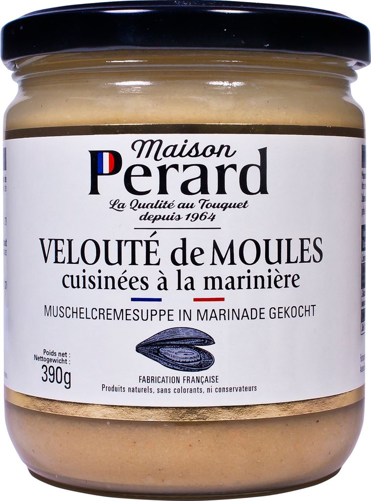 Traditionelle französische Muschelsuppe im Glas -Marinière Art-, 390g