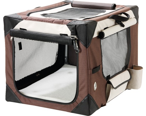 Transport box Karlie smart Top de Luxe 91x61x58 cm brown-beige