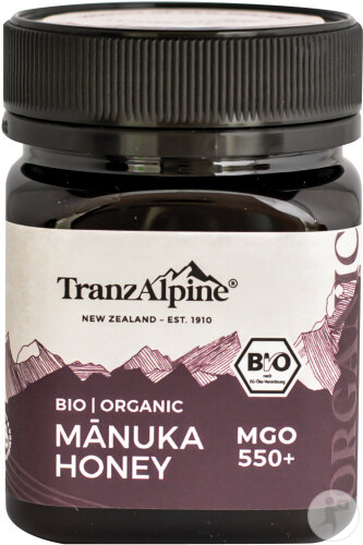 Tranzalpine Manuka Honey Organic MGO 550+ 250g