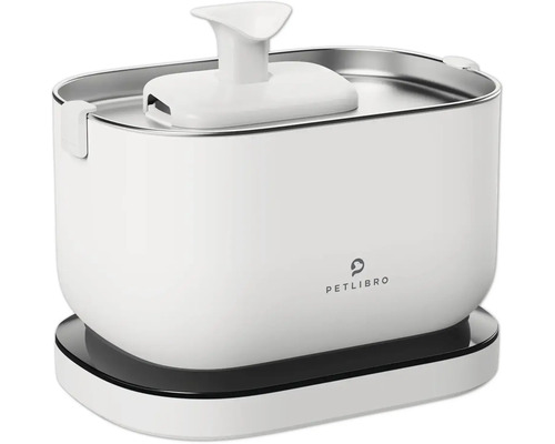 Drinking fountain Petlibro Dockstream drinking fountain 2.5 L white, battery operated