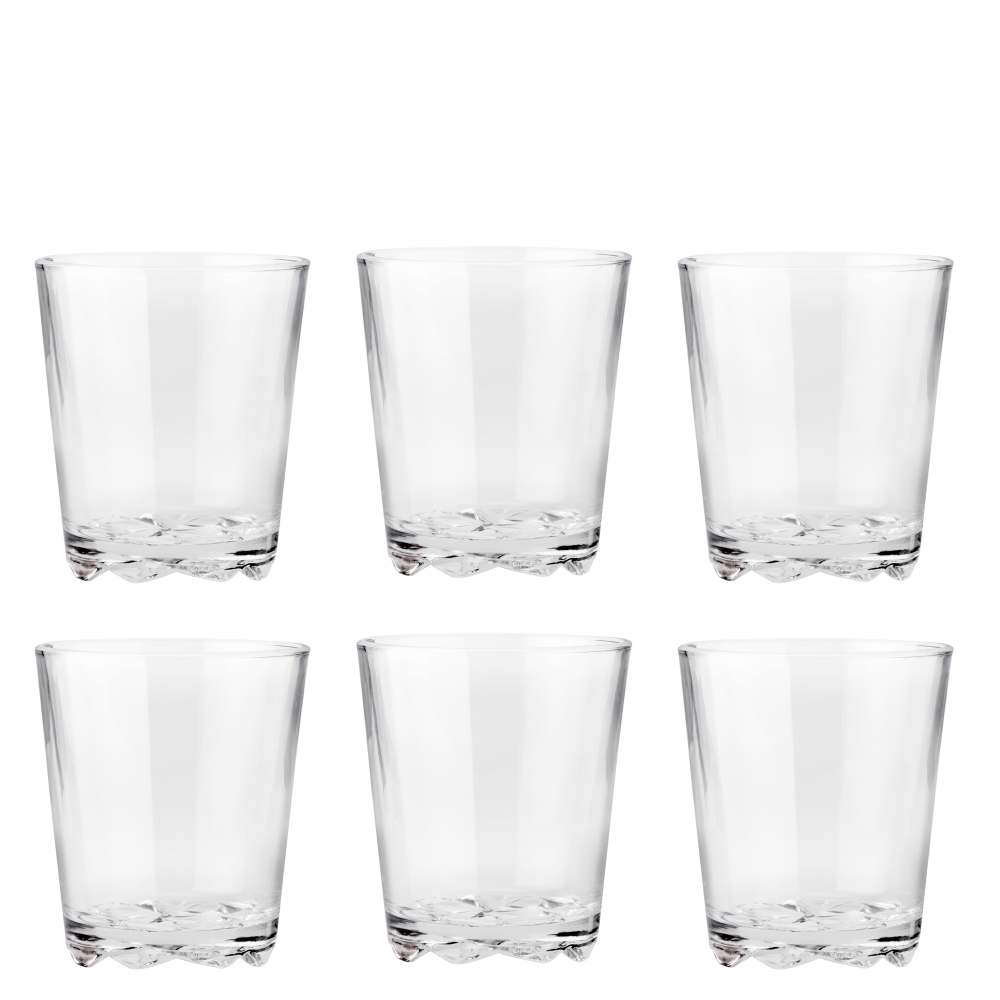 Drinking glasses, 0,25 l. - 6 pieces Glacier Stelton