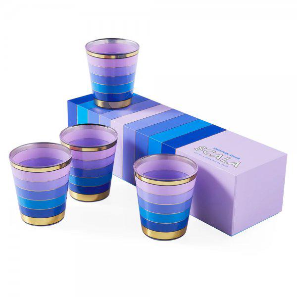Boxed Scala drinking glasses (4 pieces) by Jonathan Adler
