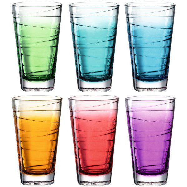 Drinking glasses Vario Colorful Large (6 pieces) from Leonardo